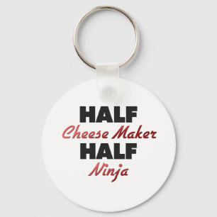 Half Cheese Maker Half Ninja Keychain