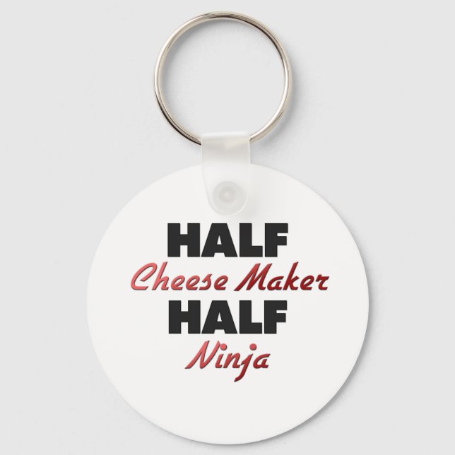 Half Cheese Maker Half Ninja Keychain (Front)