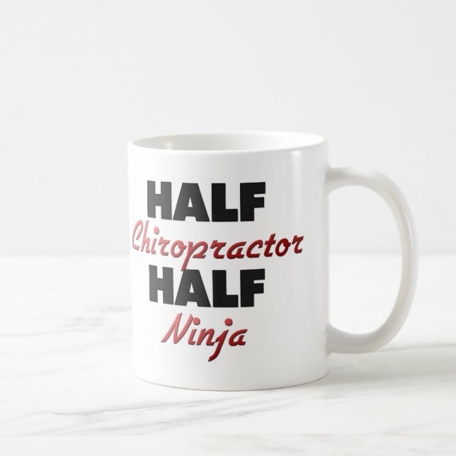 Half Chiropractor Half Ninja Coffee Mug (Right)