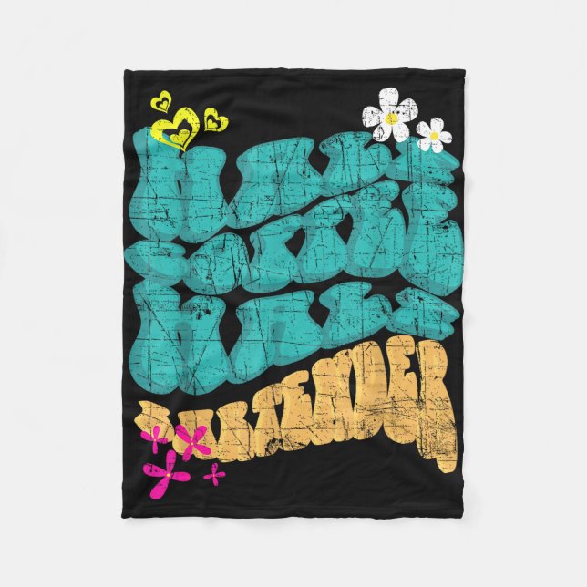 Half coffee half bartender coffee lover distressed fleece blanket (Front)