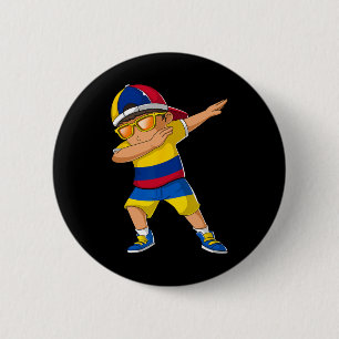 Half Colombian Half Ukrainian Boy Colombia Ukraine 2 Inch Round Button