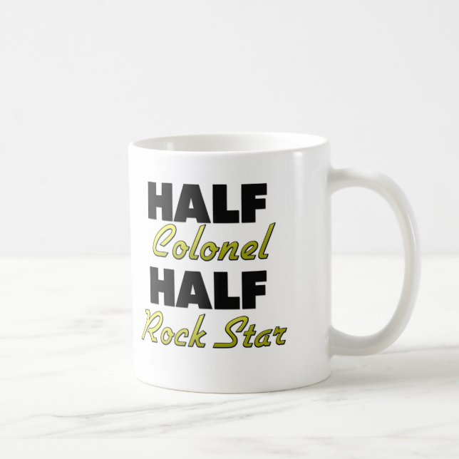 Half Colonel Half Rock Star Coffee Mug (Right)