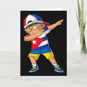 Half Cubyn Half Ukrainian Boy Kid Cuby Ukraine Fla Card