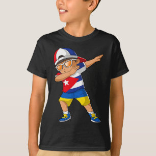 Half Cubyn Half Ukrainian Boy Kid Cuby Ukraine Fla T-Shirt