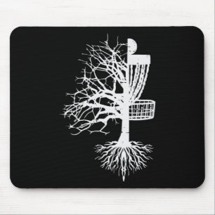 Half Disc Golf Sket Tree Funny Frisbee Frolf Men W Mouse Pad