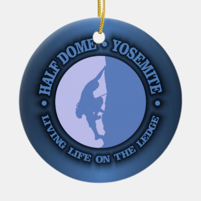 Half Dome 2 Ceramic Ornament (Front)