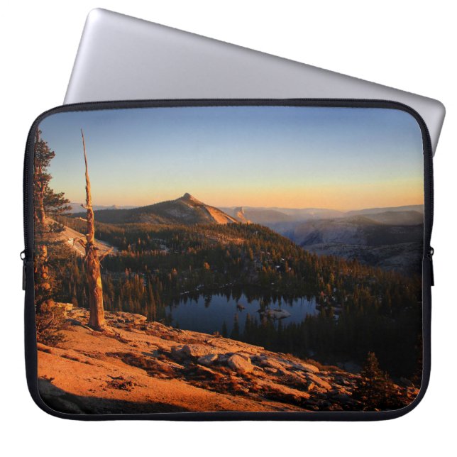 Half Dome and Clouds Rest at Sunset - Yosemite Laptop Sleeve (Front)