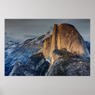 Half Dome at Sunset Poster
