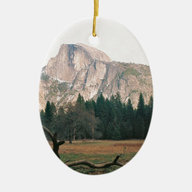 Half Dome Ceramic Ornament (Front)