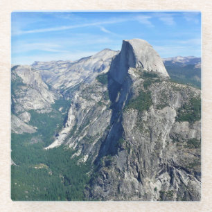 Half Dome from Glacier Point, Yosemite, CA Glass Coaster