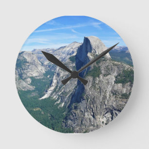 Half Dome from Glacier Point, Yosemite, CA Round Clock