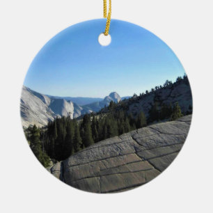 Half Dome from Olmstead Point, Yosemite, CA Ceramic Ornament