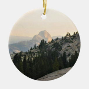 Half Dome from Olmstead Point, Yosemite, CA Ceramic Ornament