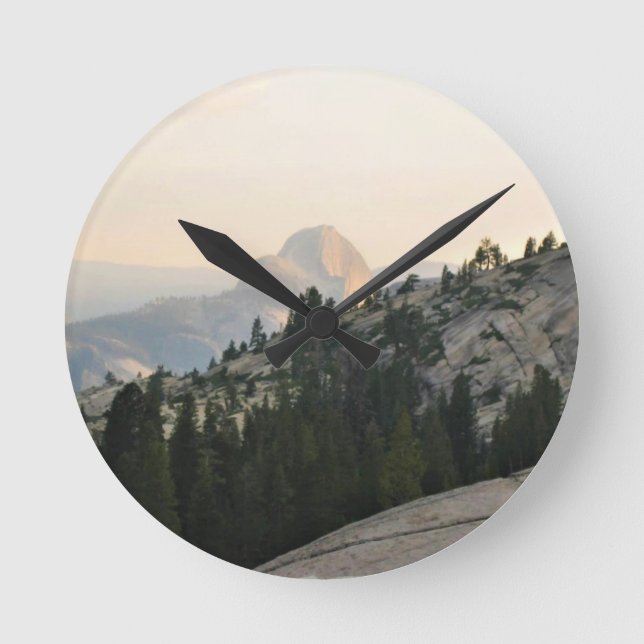 Half Dome from Olmstead Point, Yosemite, CA Round Clock (Front)