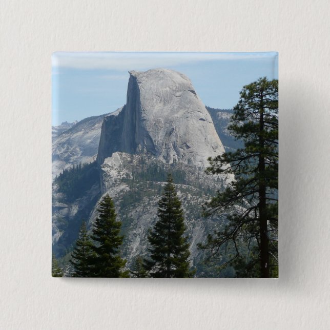 Half Dome from Panorama Trail I 2 Inch Square Button (Front)