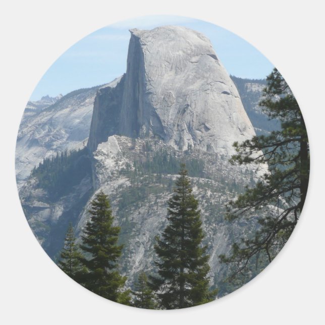 Half Dome from Panorama Trail I Classic Round Sticker (Front)