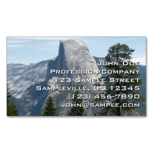 Half Dome from Panorama Trail I Magnetic Business Card