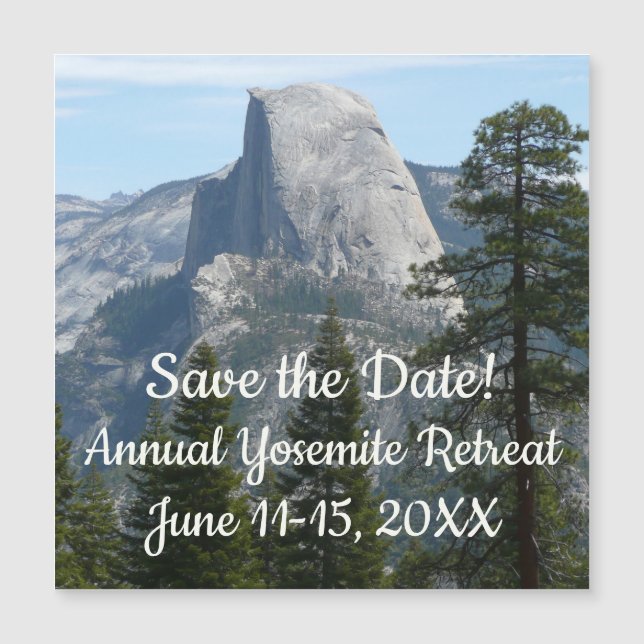Half Dome from Panorama Trail I Save the Date (Front)