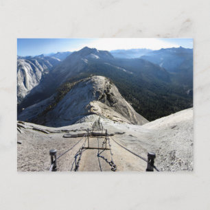Half Dome From the Cables - Yosemite Postcard