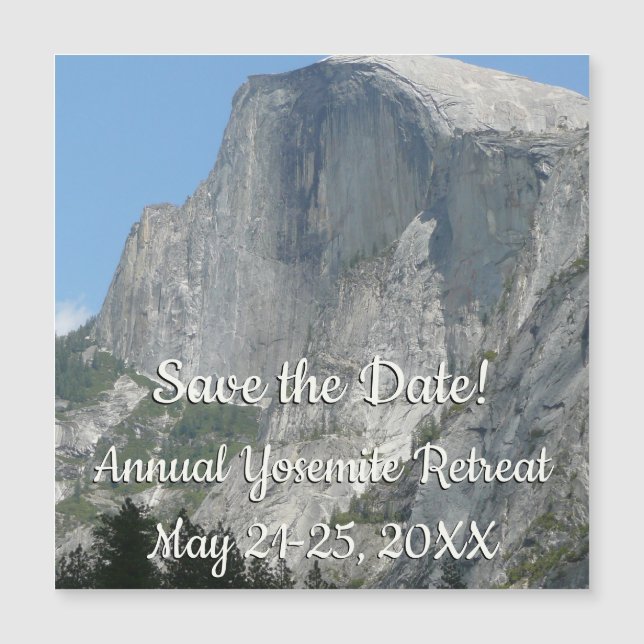 Half Dome from the Side in Yosemite National Park (Front)
