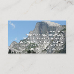 Half Dome from the Side in Yosemite National Park Business Card