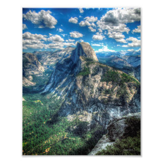 Half Dome HDR Portrait Photo Print