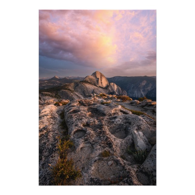Half Dome in Dusk Photo Print (Front)