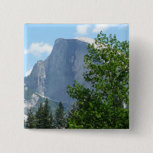 Half Dome in Summer from Yosemite National Park 2 Inch Square Button