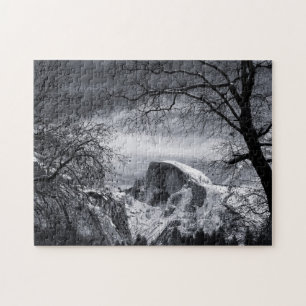 Half Dome in Winter   Yosemite Valley Jigsaw Puzzle