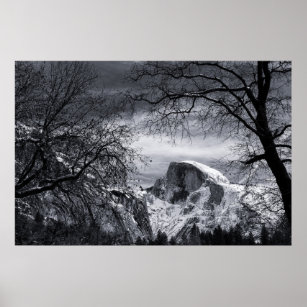 Half Dome in Winter   Yosemite Valley Poster