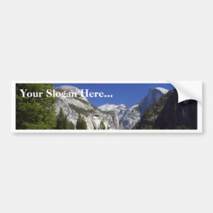 Half Dome In Yosemite National Park Bumper Sticker