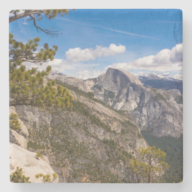 Half Dome landscape, California Stone Coaster (Front)