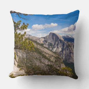 Half Dome landscape, California Throw Pillow