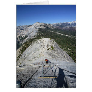 Half Dome Looking Down from the Cables - Yosemite