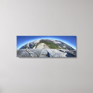 Half Dome Looking Down from the Cables - Yosemite Canvas Print