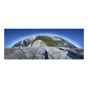 Half Dome Looking Down from the Cables - Yosemite Photo Print