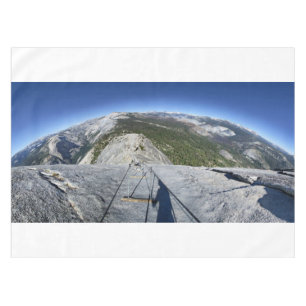 Half Dome Looking Down from the Cables - Yosemite Tablecloth