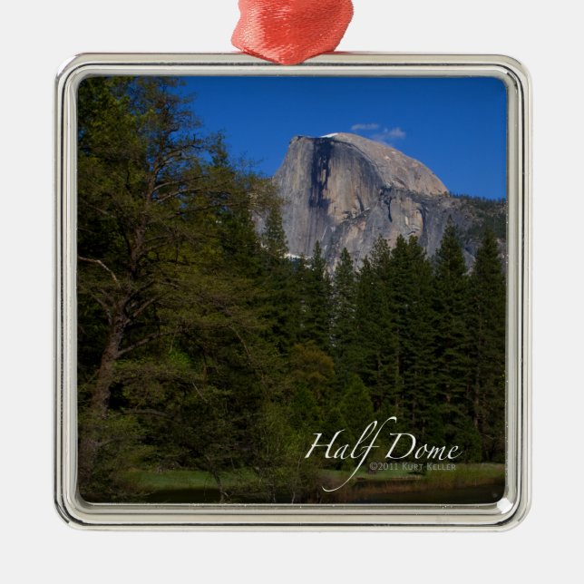 Half Dome Metal Ornament (Front)