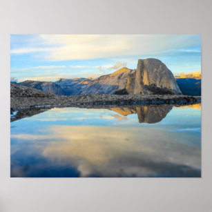 Half Dome Mountain in Yosemite Mational Park  Poster