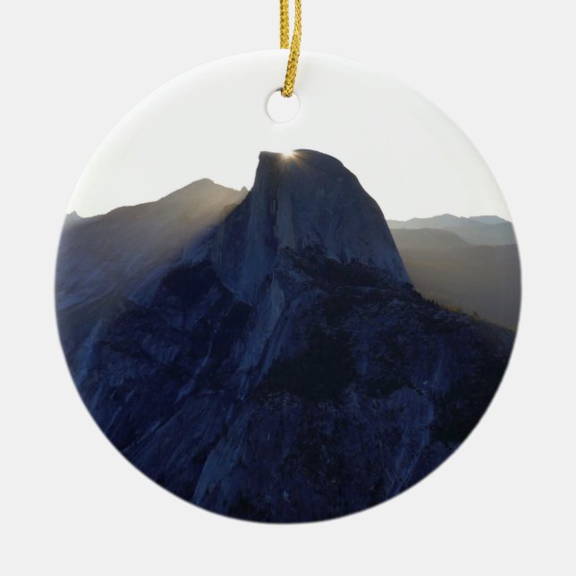 Half Dome Sunrise I Ceramic Ornament (Front)