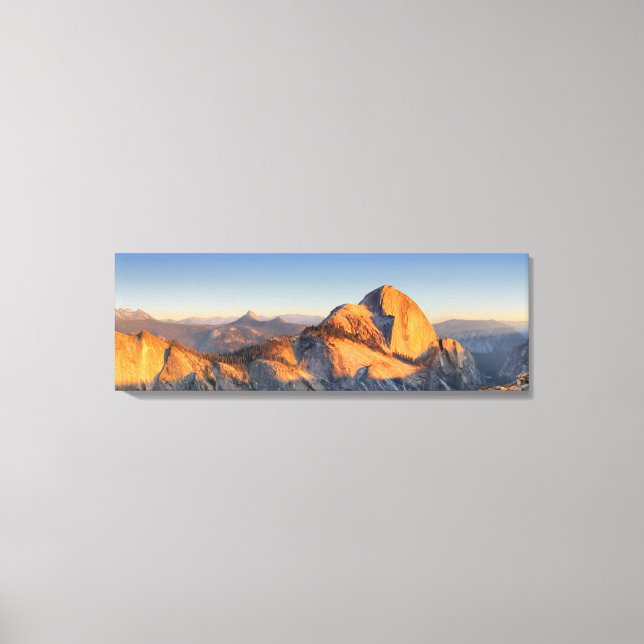 Half Dome Sunset from Mt Watkins - Yosemite Canvas Print (Front)
