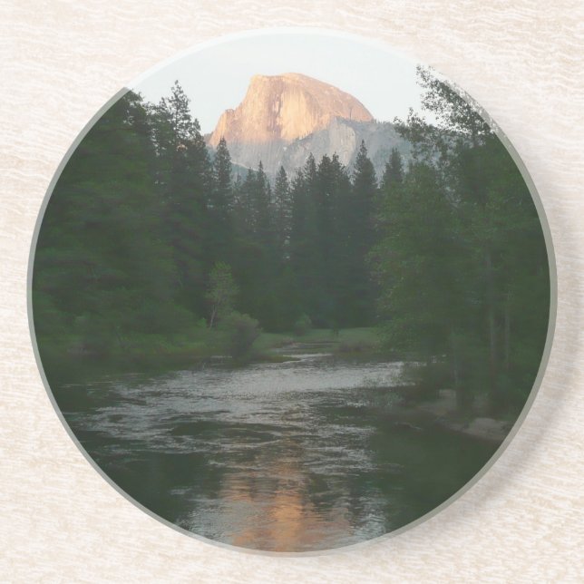Half Dome Sunset in Yosemite National Park Coaster (Front)