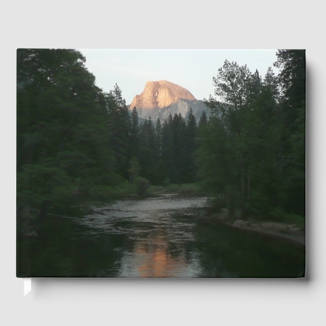 Half Dome Sunset in Yosemite National Park Guest Book (Front)