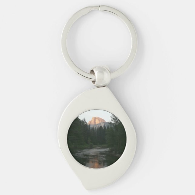 Half Dome Sunset in Yosemite National Park Keychain (Front)