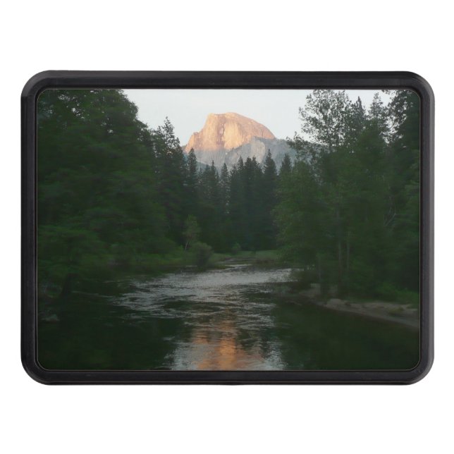 Half Dome Sunset in Yosemite National Park Trailer Hitch Cover (Front)