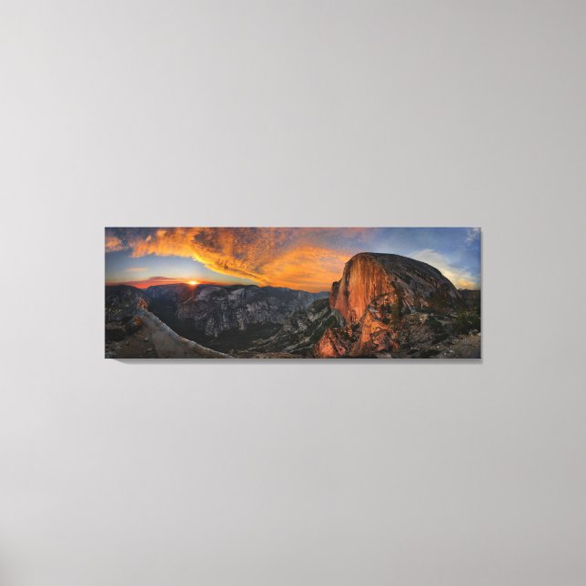 Half Dome Sunset - Yosemite Canvas Print (Front)