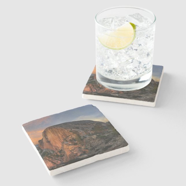 Half Dome Sunset - Yosemite Stone Coaster (Side)