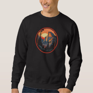 Half Dome Yosemite National Park 80s Seal Premium Sweatshirt