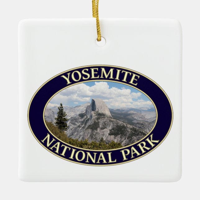Half Dome, Yosemite National Park, California Ceramic Ornament (Front)