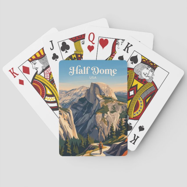 Half Dome Yosemite USA Playing Cards (Back)